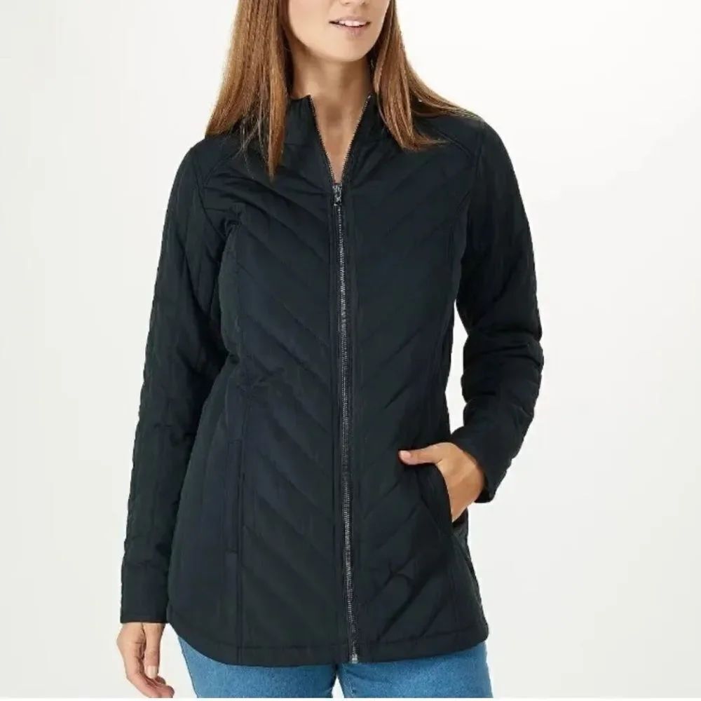 Isaac Mizrahi Live! Lining Nylon Quilted Jacket